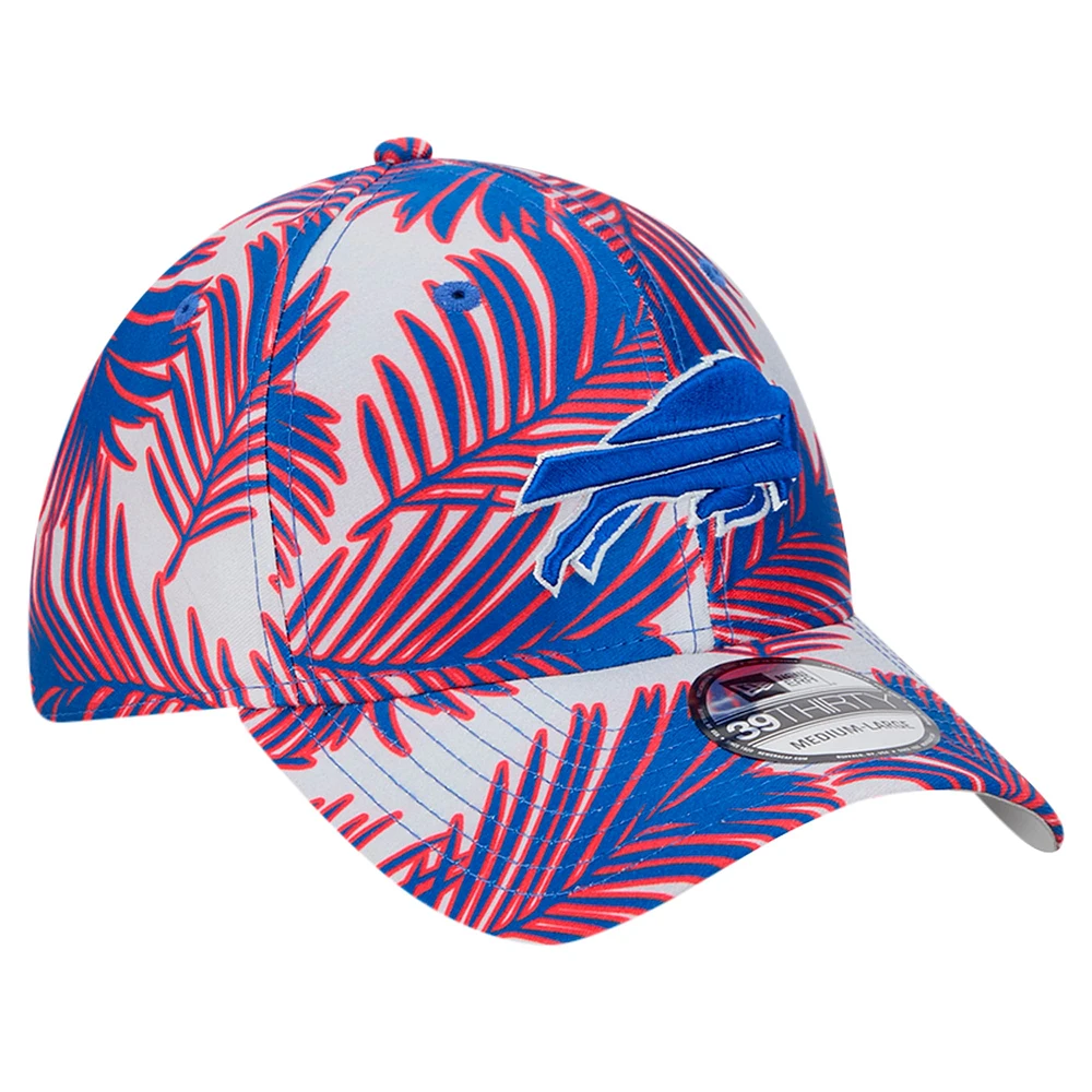 Men's New Era Gray Buffalo Bills Palms 39THIRTY Flex Hat