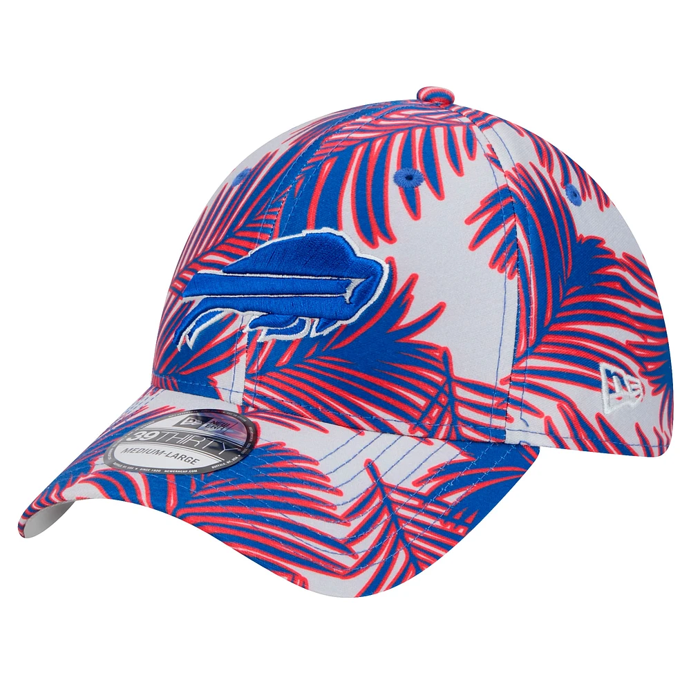 Men's New Era Gray Buffalo Bills Palms 39THIRTY Flex Hat