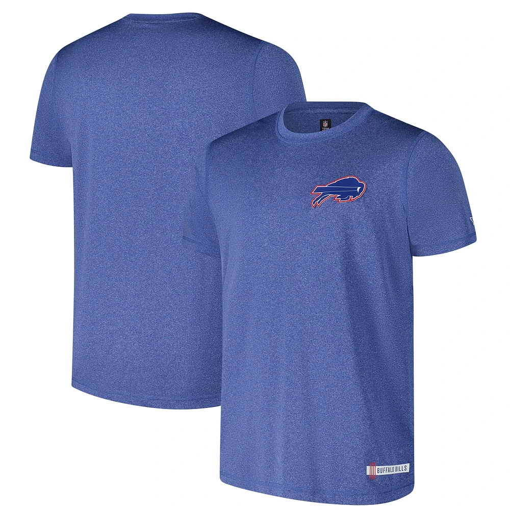 T-shirt du camp d'entraînement NFL 2024 New Era Heather Royal Buffalo Bills pour homme