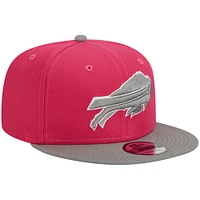 Casquette 9FIFTY Snapback New Era Pink Buffalo Bills 2-Tone Colour Pack pour homme