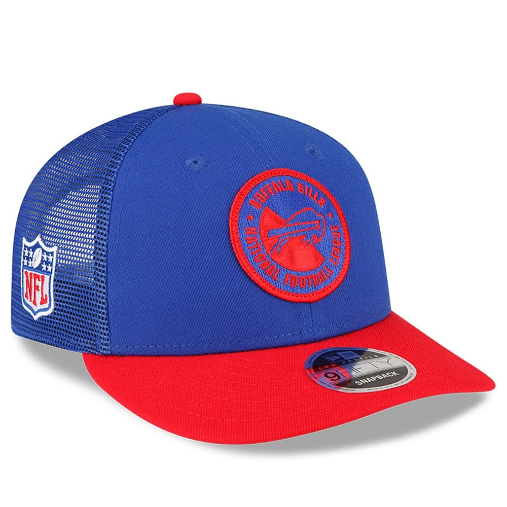 Men's New Era  Royal/Red Buffalo Bills 2023 Sideline Low Profile 9FIFTY Snapback Hat