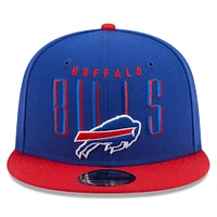 Men's New Era  Royal/Red Buffalo Bills Headline 9FIFTY Snapback Hat