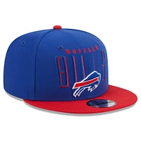 Men's New Era  Royal/Red Buffalo Bills Headline 9FIFTY Snapback Hat