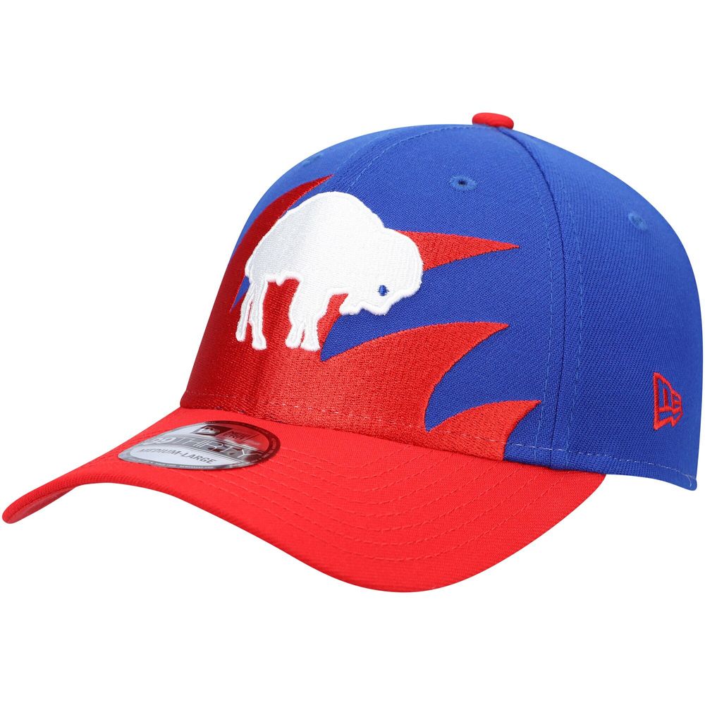 Men's New Era Royal/Red Buffalo Bills Historic Logo Surge 39THIRTY - Flex Hat