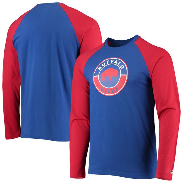 Buffalo Bills Throwback Long-Sleeve Youth Large Raglin T-Shirt