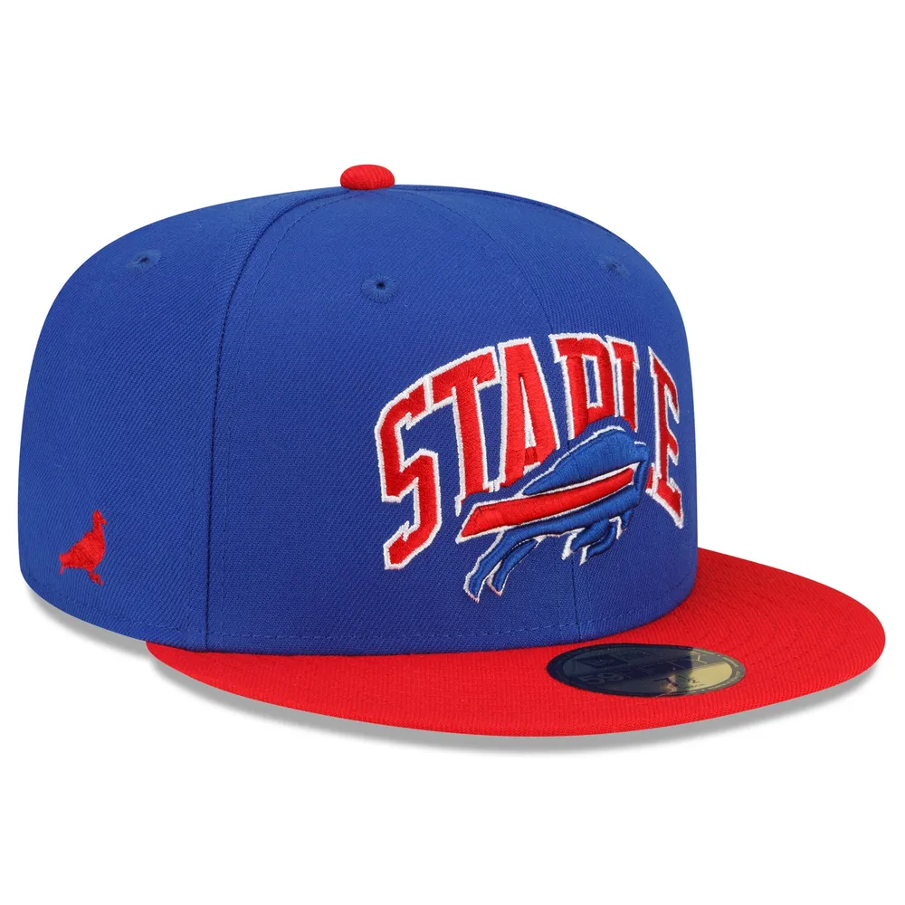 Men's New Era Royal/Red Buffalo Bills NFL x Staple Collection 59FIFTY Fitted Hat