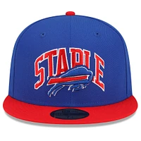 Casquette ajustée 59FIFTY New Era Royal/Red Buffalo Bills NFL x Staple Collection pour hommes