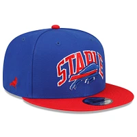 Casquette ajustable 9FIFTY Snapback NFL x Staple Collection New Era pour hommes, bleu royal/rouge Buffalo Bills