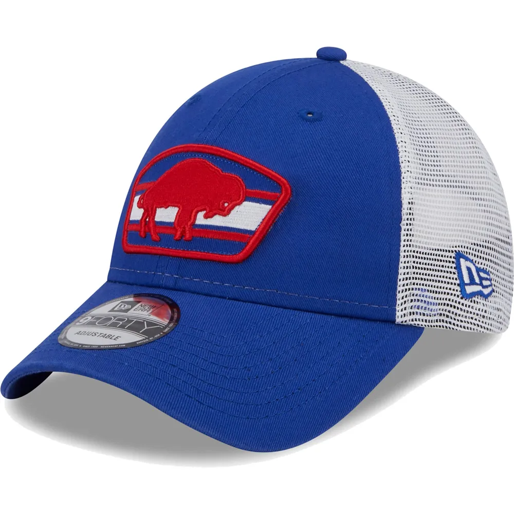 New Era Men's New Era Royal/White Buffalo Bills Logo Patch Trucker