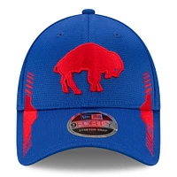 Casquette réglable 9FORTY New Era Royal Buffalo Bills 2021 NFL Sideline Home Historic Logo pour homme