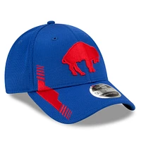 Casquette réglable 9FORTY New Era Royal Buffalo Bills 2021 NFL Sideline Home Historic Logo pour homme