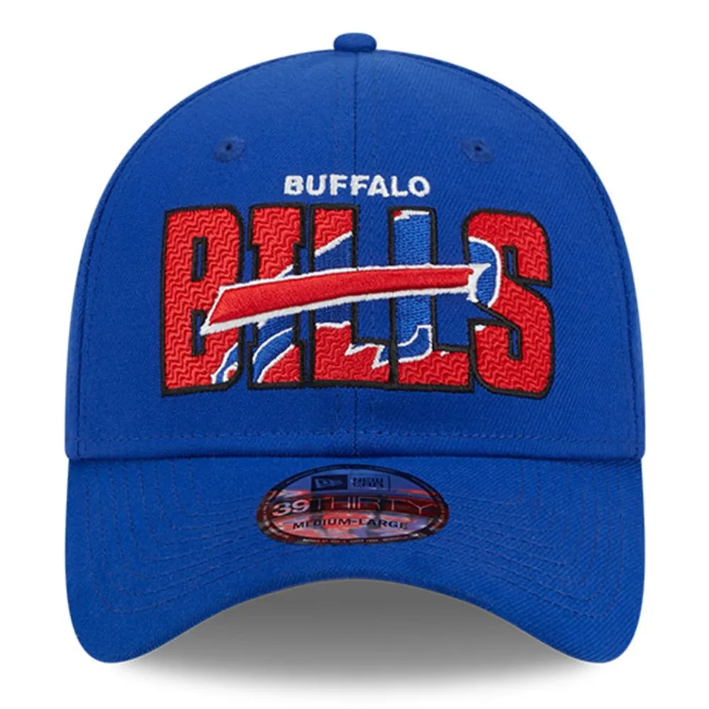 New Era Buffalo Bills Draft 39THIRTY Flex Hat - Black/Royal