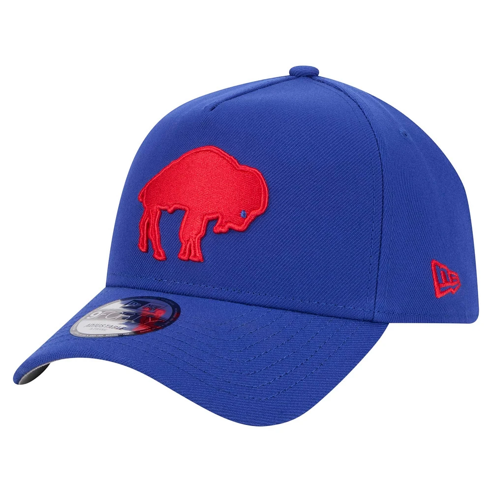 Casquette ajustable A-Frame 9FORTY Royal Buffalo Bills de New Era pour homme