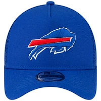 Casquette réglable New Era Royal Buffalo Bills A-Frame Trucker 9FORTY pour homme