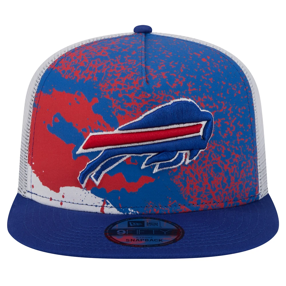 Casquette Snapback Royal Buffalo Bills Court Sport 9FIFTY New Era pour hommes