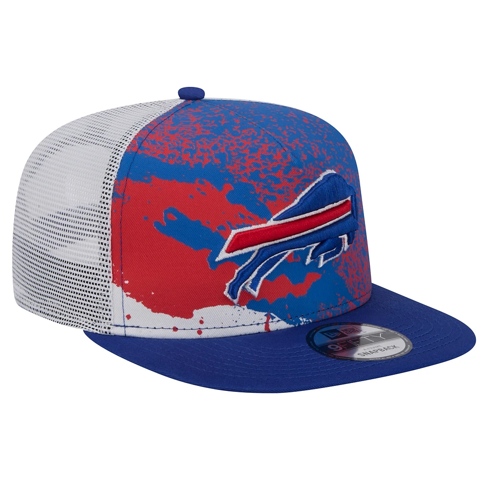 Casquette Snapback Royal Buffalo Bills Court Sport 9FIFTY New Era pour hommes