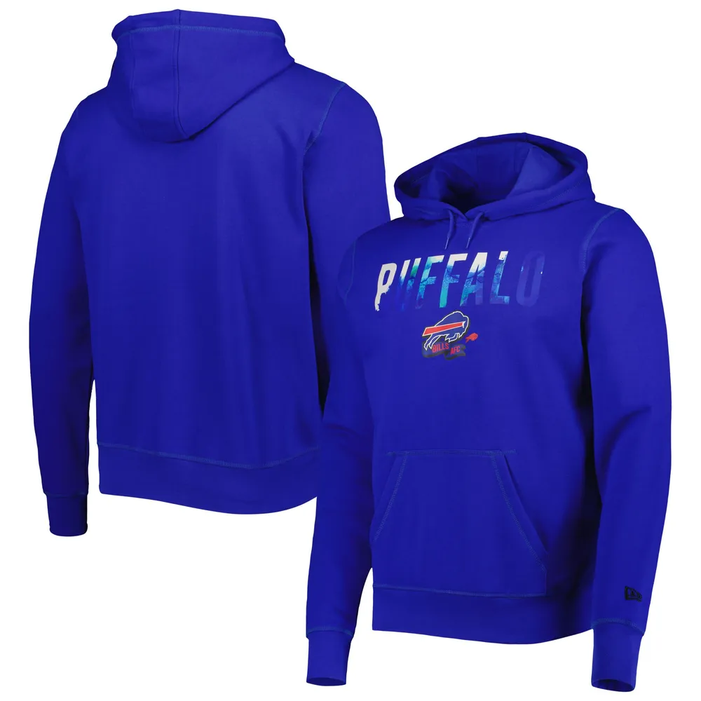 Men's New Era Royal Buffalo Bills Long Sleeve Hoodie T-Shirt Size: Large