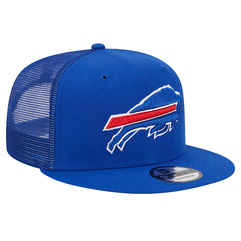 Men's New Era Royal Buffalo Bills Main Trucker 9FIFTY Snapback Hat