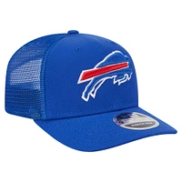 Casquette camionneur 9SEVENTY extensible à boutons-pression pour homme des Royal Buffalo Bills de New Era
