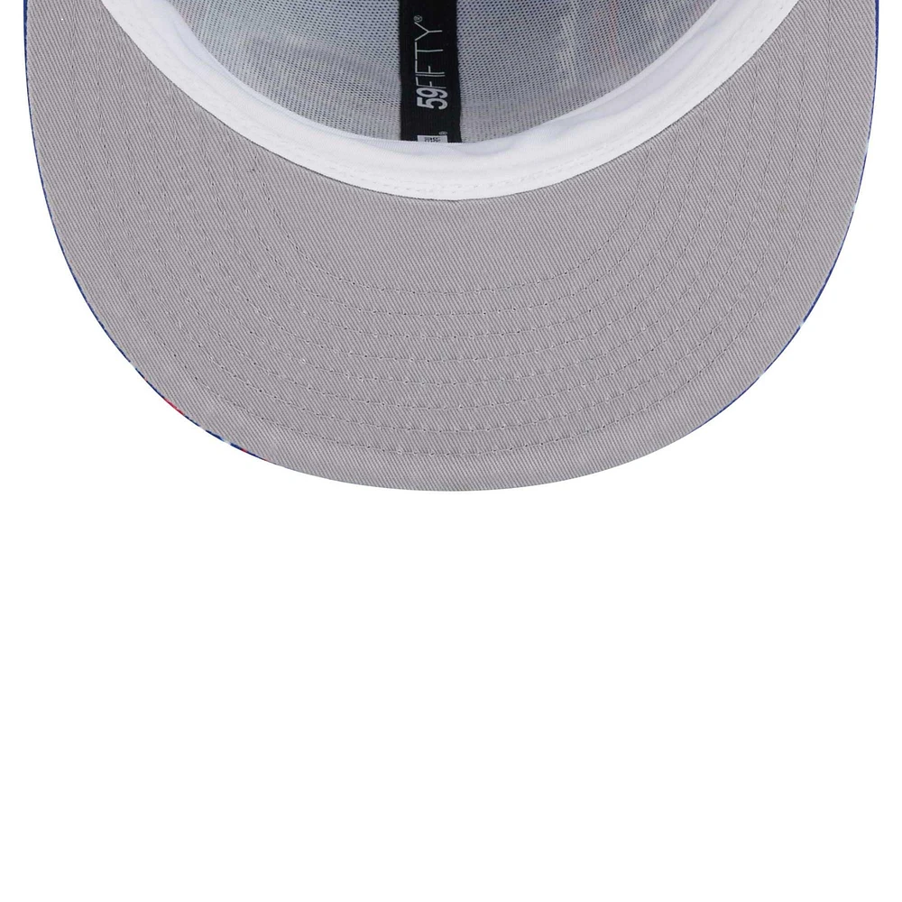 Men's New Era Royal Buffalo Bills Paisley 59FIFTY Fitted Hat