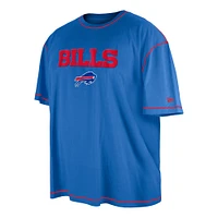 T-shirt à imprimé Big & Tall Puff New Era Royal Buffalo Bills pour homme