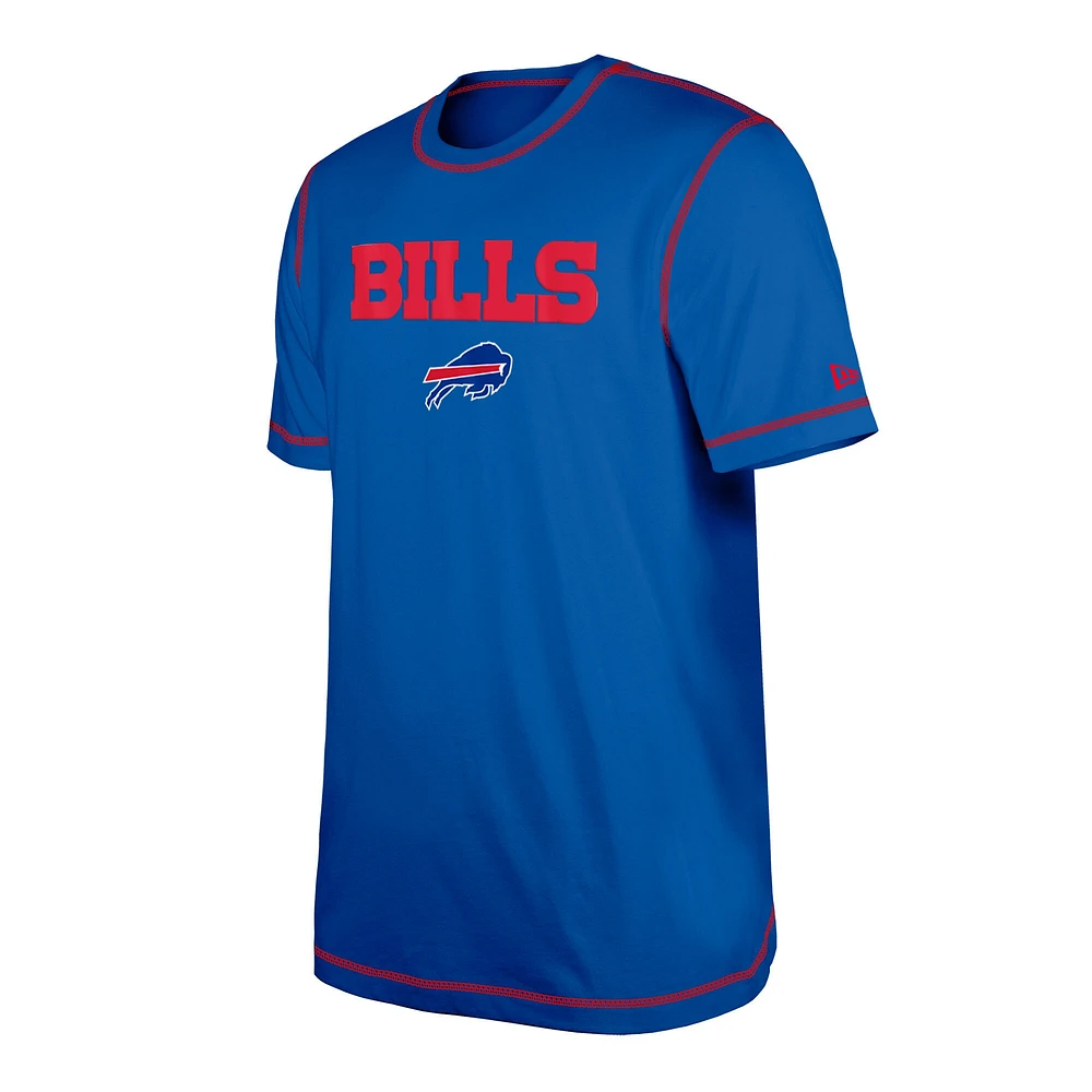 T-shirt à imprimé Third Down Puff Royal Buffalo Bills New Era pour homme