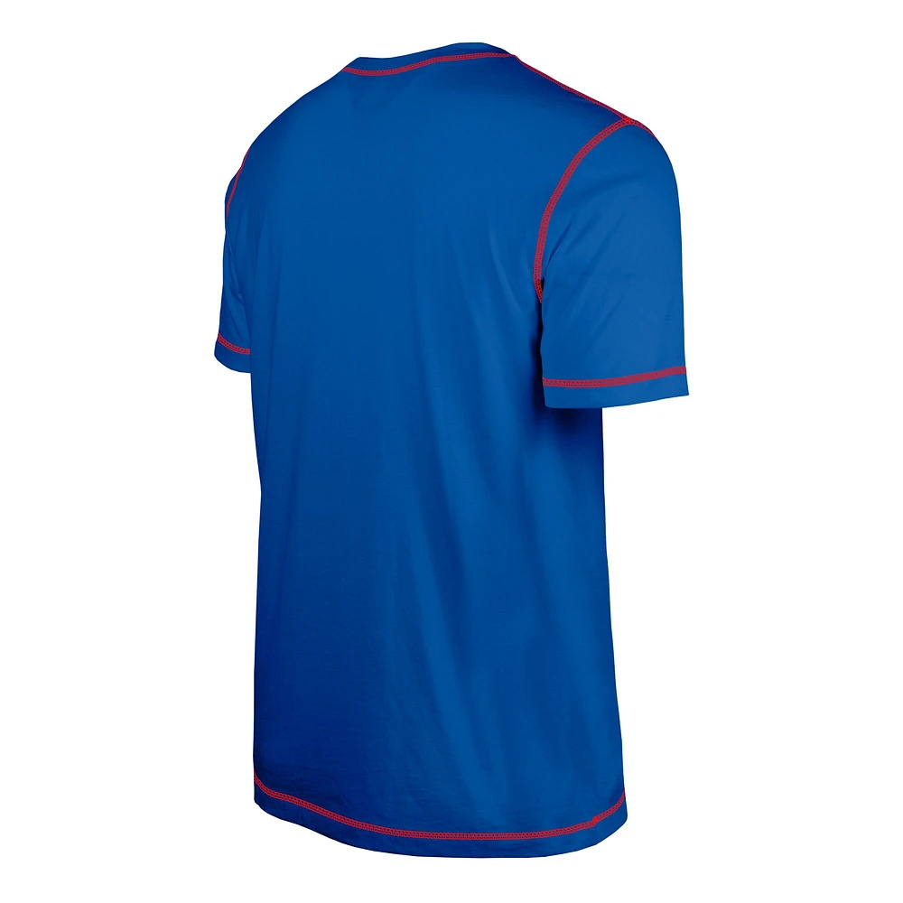 T-shirt à imprimé Third Down Puff Royal Buffalo Bills New Era pour homme