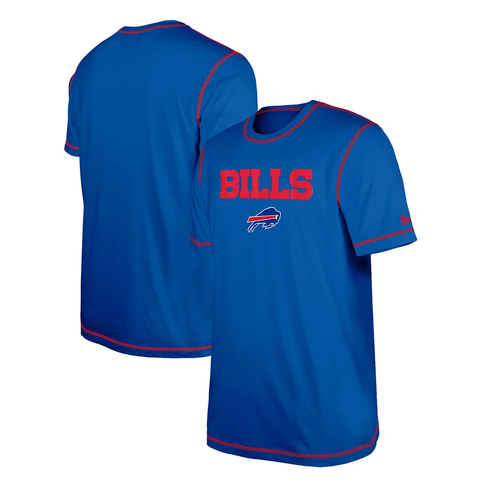 T-shirt à imprimé Third Down Puff Royal Buffalo Bills New Era pour homme