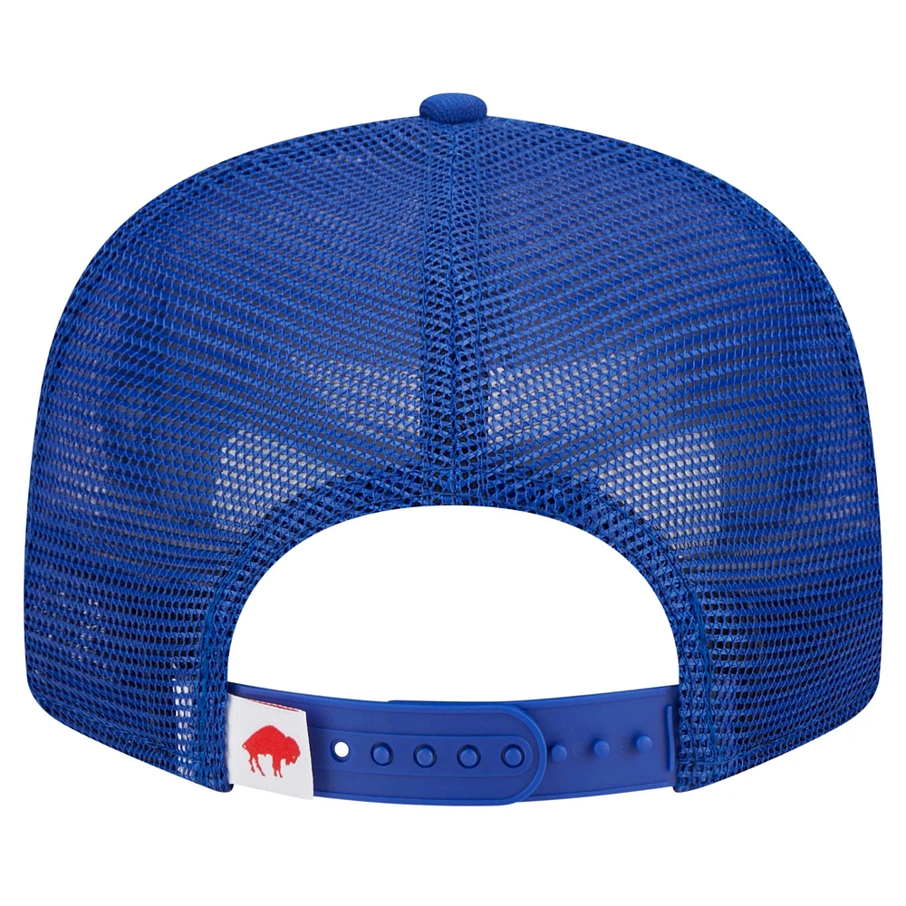 Casquette snapback 9FIFTY Main Trucker Throwback des Royal Buffalo Bills de New Era pour homme