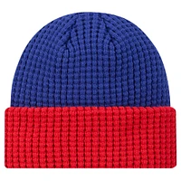 Bonnet en tricot gaufré à revers Royal Buffalo Bills New Era pour homme