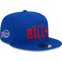 Casquette New Era Royal Buffalo Bills Word 9FIFTY Snapback pour homme