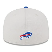 Men's New Era Stone/Royal Buffalo Bills 2023 NFL Draft On Stage 59FIFTY Fitted Hat