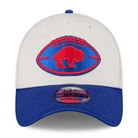 Men's New Era Stone/Royal Buffalo Bills 2024 Sideline Historic 39THIRTY Flex Hat