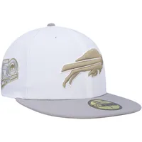 Men's New Era White Buffalo Bills Omaha 59FIFTY Fitted Hat