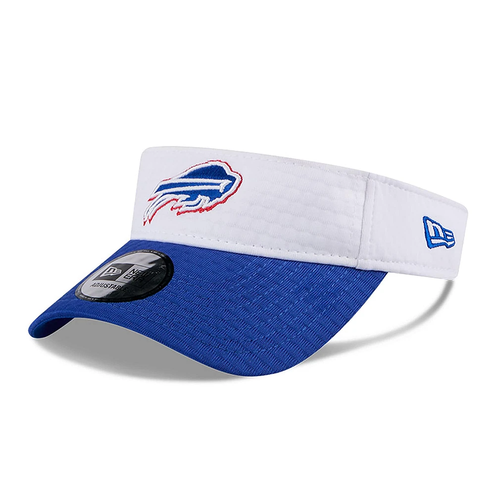 Men's New Era White/Royal Buffalo Bills 2024 NFL Training Camp Adjustable Visor