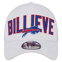 Men's New Era White Buffalo Bills Billieve 39THIRTY Flex Hat