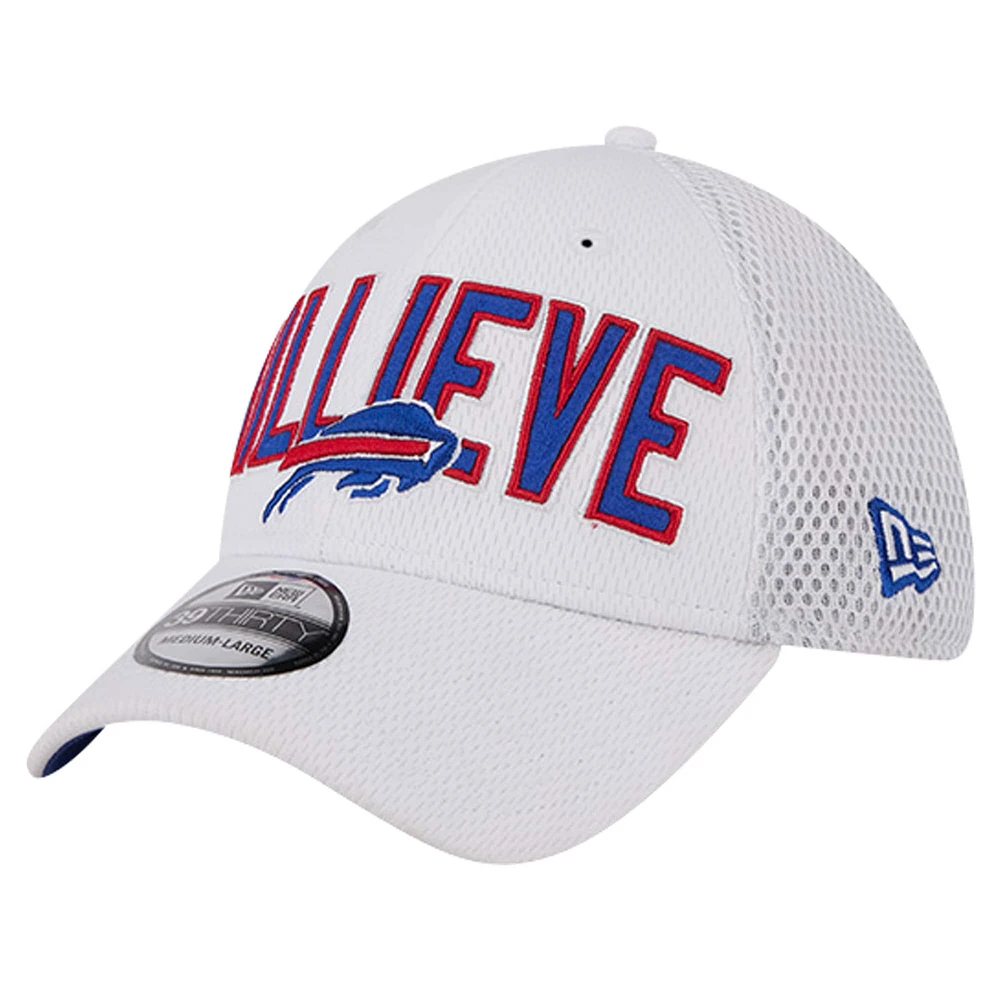 Men's New Era White Buffalo Bills Billieve 39THIRTY Flex Hat