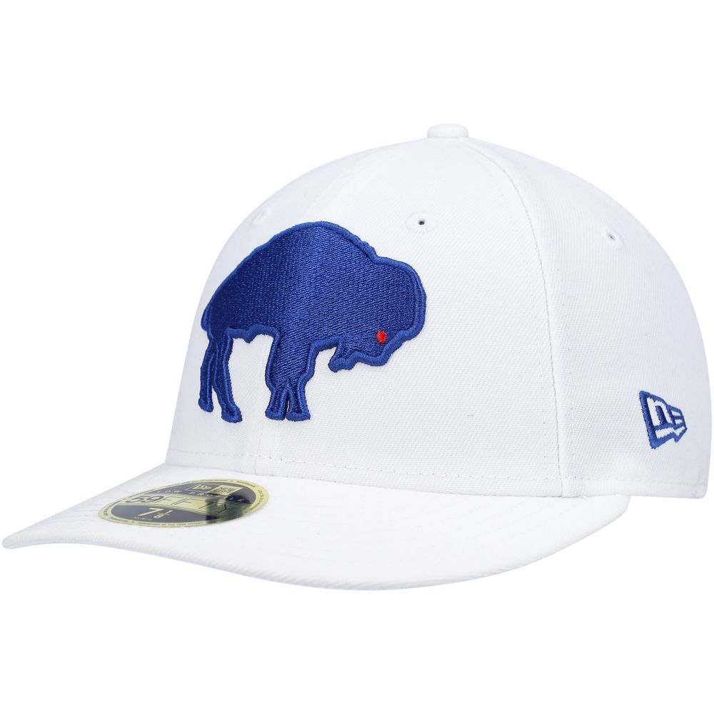 New Era Men's White Buffalo Bills Historic Logo Omaha Low Profile 59Fifty  Fitted Hat