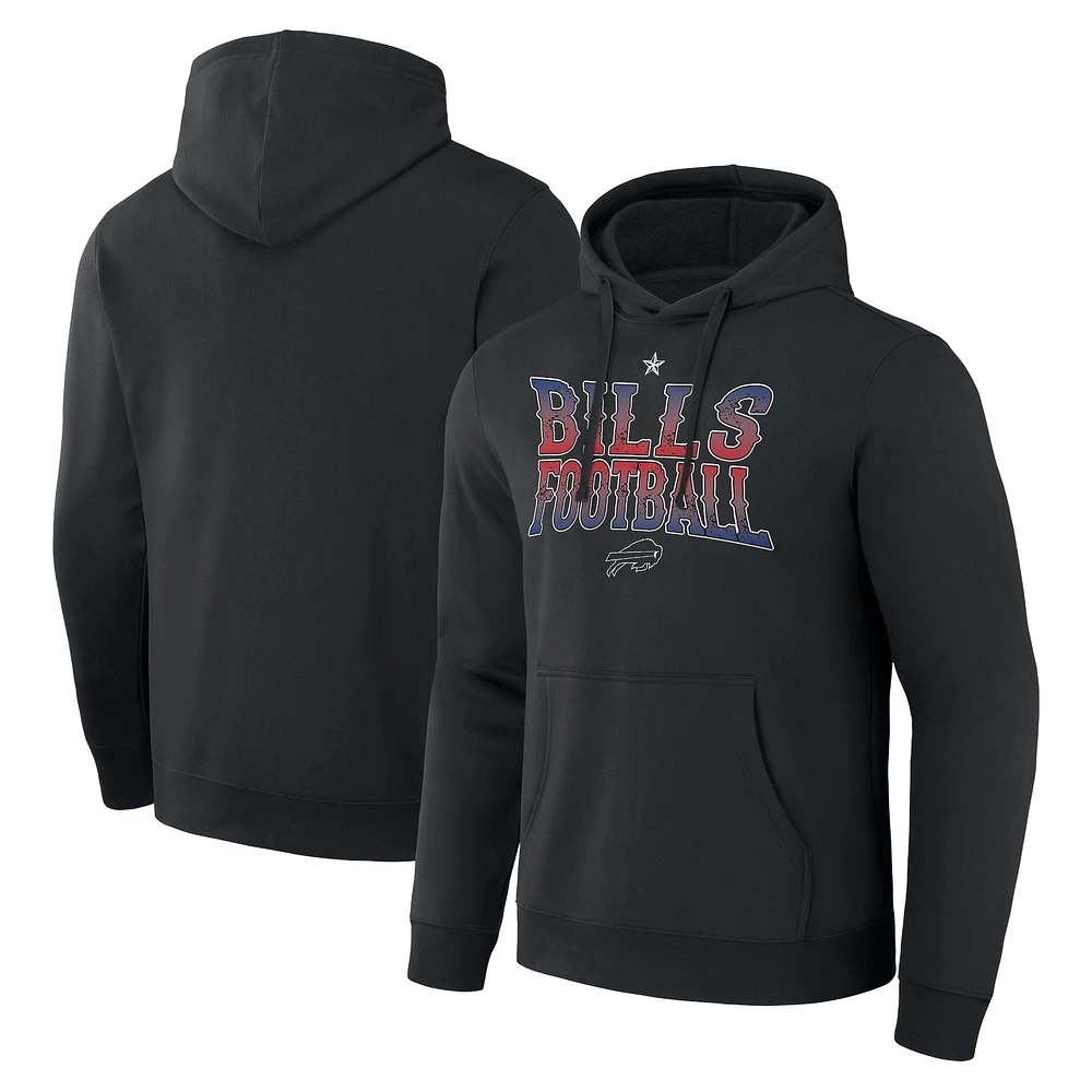 Sweat à capuche noir Buffalo Bills Rock N' Football pour homme de la collection NFL x Darius Rucker Fanatics