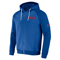 Men's NFL x Darius Rucker Collection by Fanatics Royal Buffalo Bills Raglan Full-Zip Hoodie