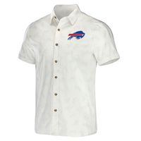 Men's NFL x Darius Rucker Collection by Fanatics White Buffalo Bills Woven Button-Up T-Shirt