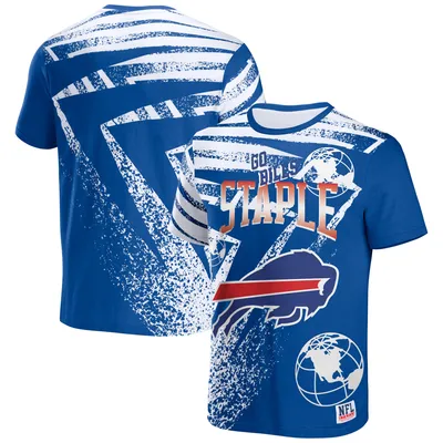 T-shirt à imprimé intégral NFL x Staple Royal Buffalo Bills pour hommes