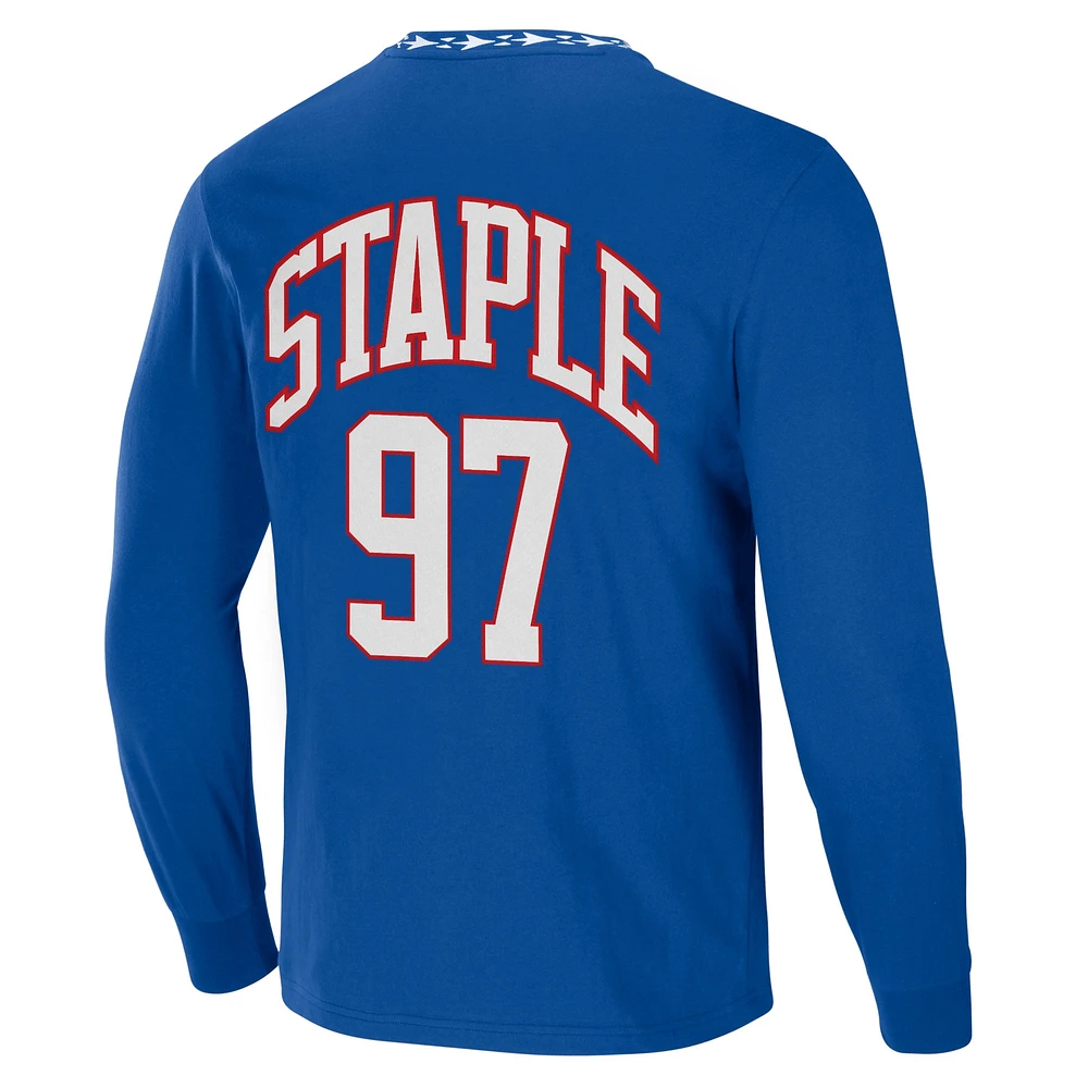 Men's NFL x Staple Royal Buffalo Bills Core Team Long Sleeve T-Shirt