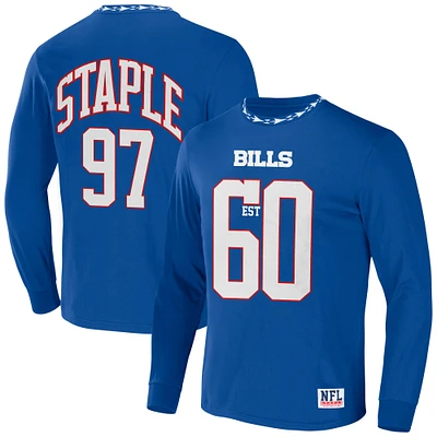 T-shirt à manches longues NFL x Staple Royal Buffalo Bills Core Team pour hommes