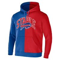 Sweat à capuche avec logo fendu NFL x Staple Royal Buffalo Bills pour hommes