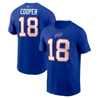 T-shirt Nike Amari Cooper Royal Buffalo Bills pour homme avec nom et numéro