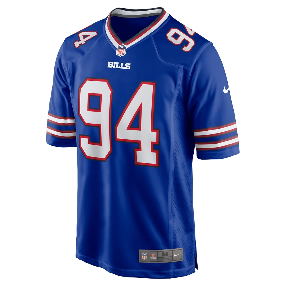 Maillot de match Nike Andrew Brown Royal Buffalo Bills pour homme