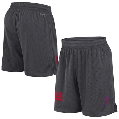 Men's Nike Anthracite Buffalo Bills 2024 Sideline Performance Mesh Shorts