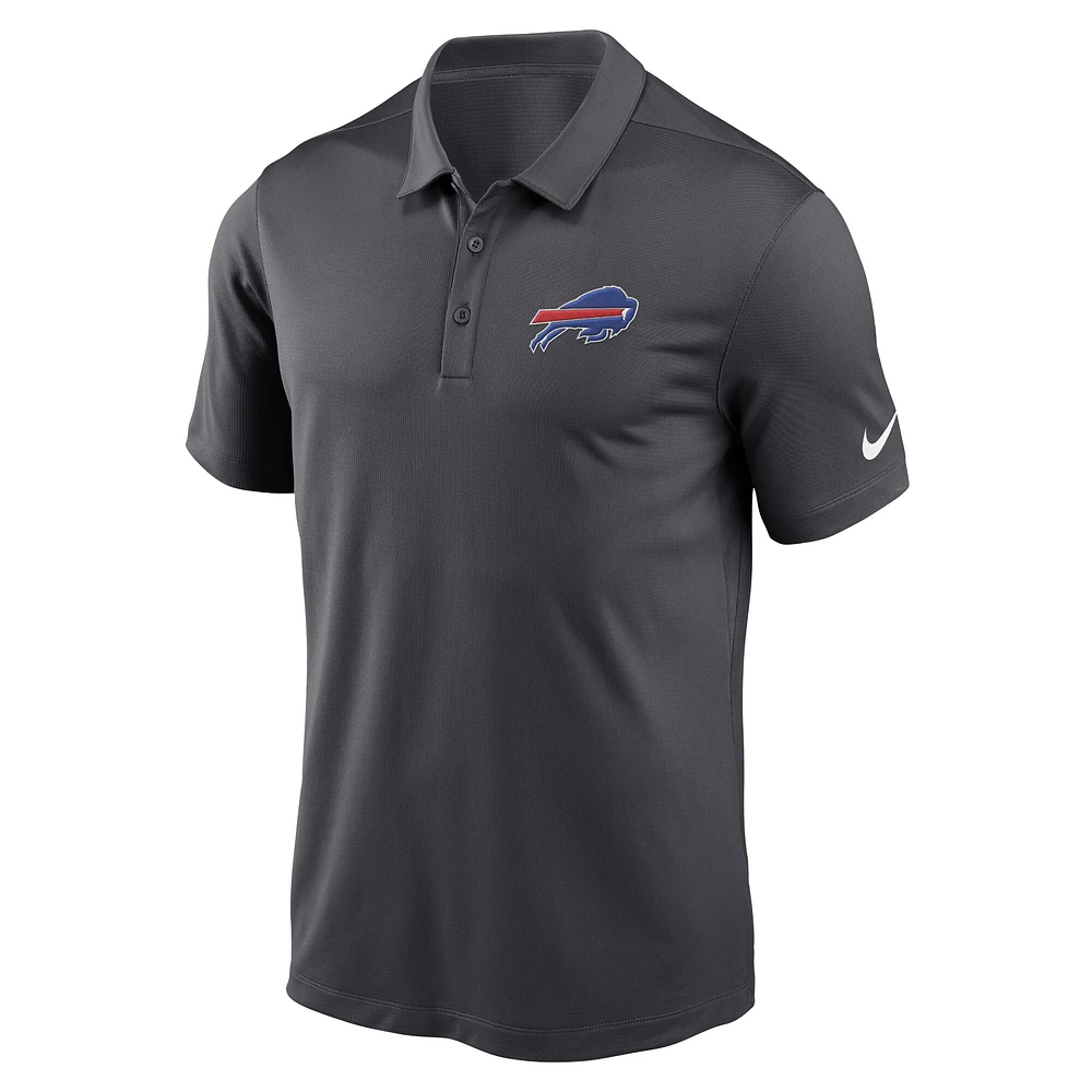 Polo de performance Nike Buffalo Bills Franchise anthracite pour homme