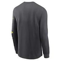 Men's Nike Anthracite Buffalo Bills Volt Performance Long Sleeve T-Shirt